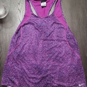 Nike purple patterned tank top